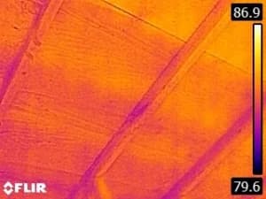 Attic scan, moisture intrusion