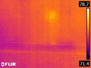 Ceiling scan, possible leak