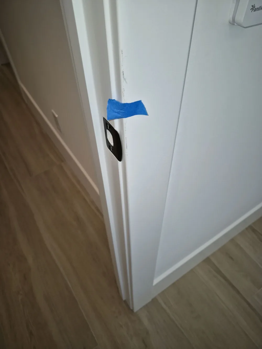 Door & trim defect flagged on a new-construction inspection